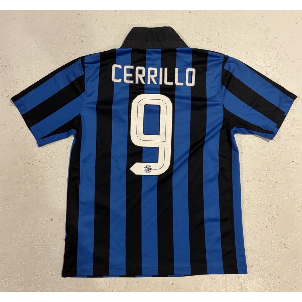 Nike‎ Inter Milan 2015-16 Home Jersey Official Football Kit Size S Blue Striped - Picture 11 of 12
